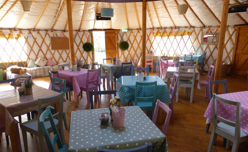 Yurt tea room